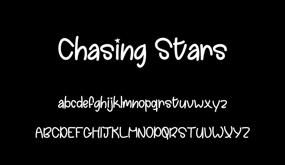 Chasing Stars font