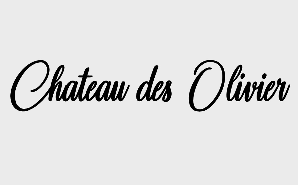 Chateau des Oliviers free font