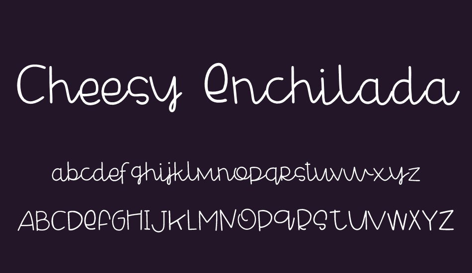 Cheesy Enchilada font