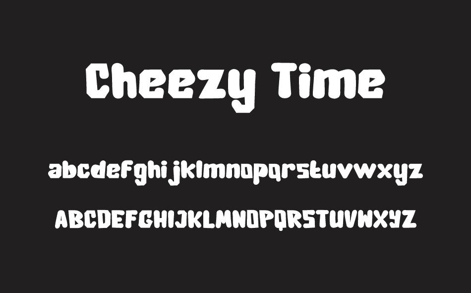 Cheezy Time font