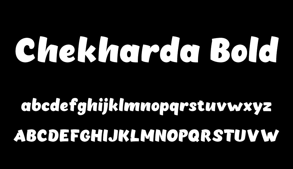 Chekharda Bold Italic font