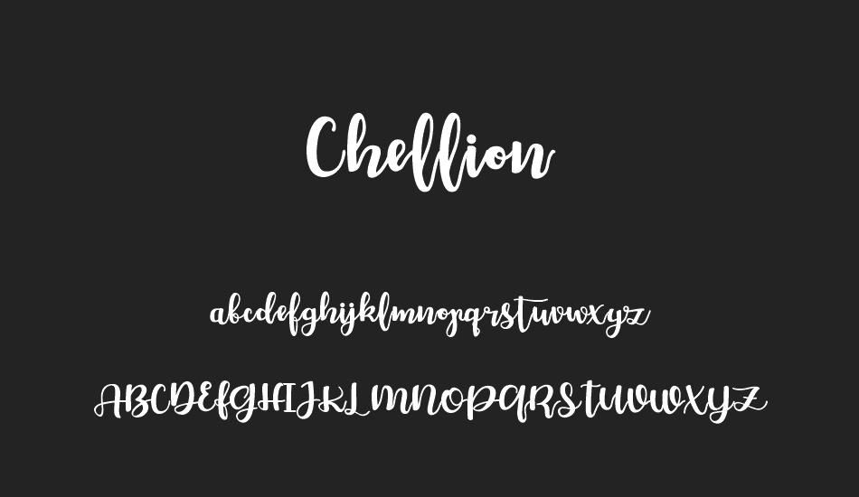 Chellion font