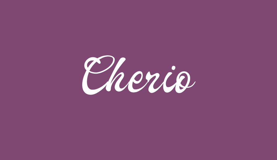 Cherio font big