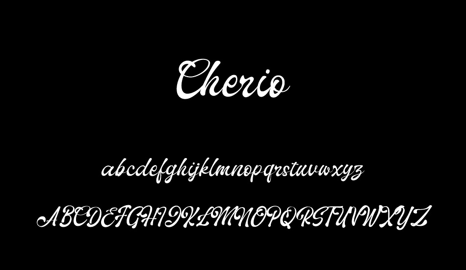 Cherio font