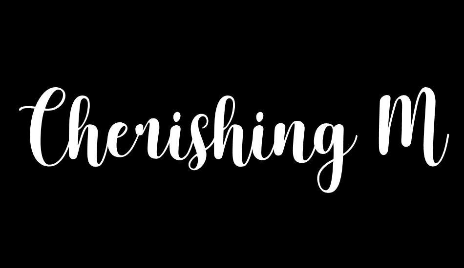 Cherishing Moments font big