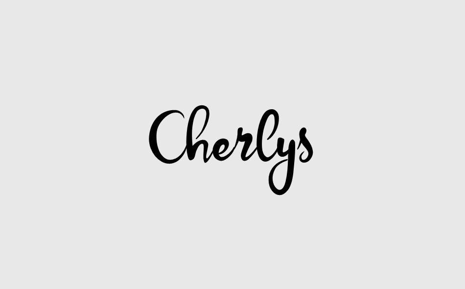 Cherlys font big