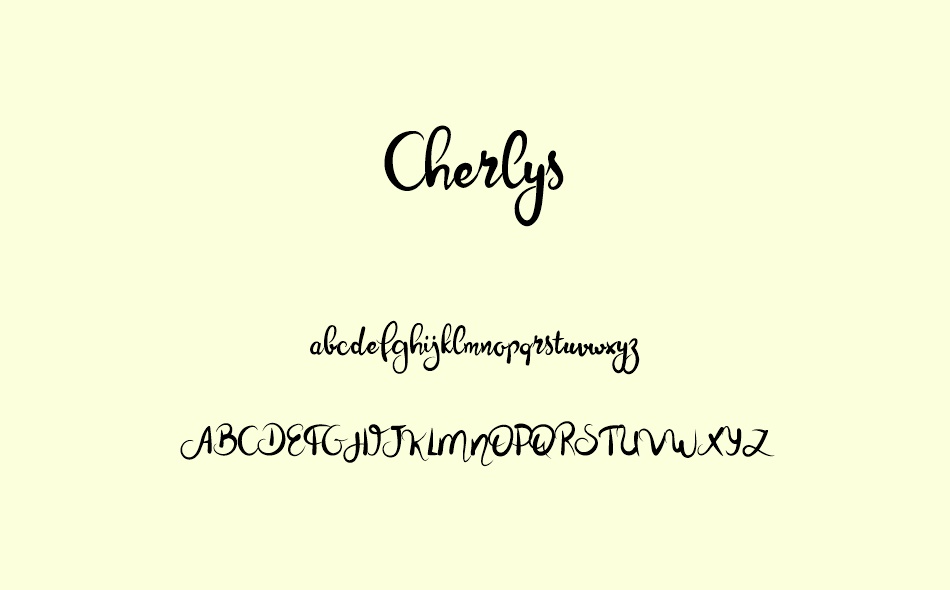 Cherlys font