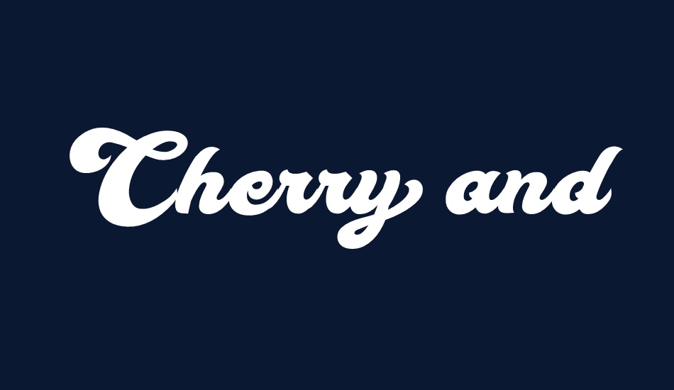 Cherry and Kisses Personal Use font big