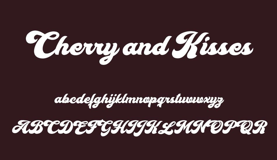 Cherry and Kisses Personal Use font