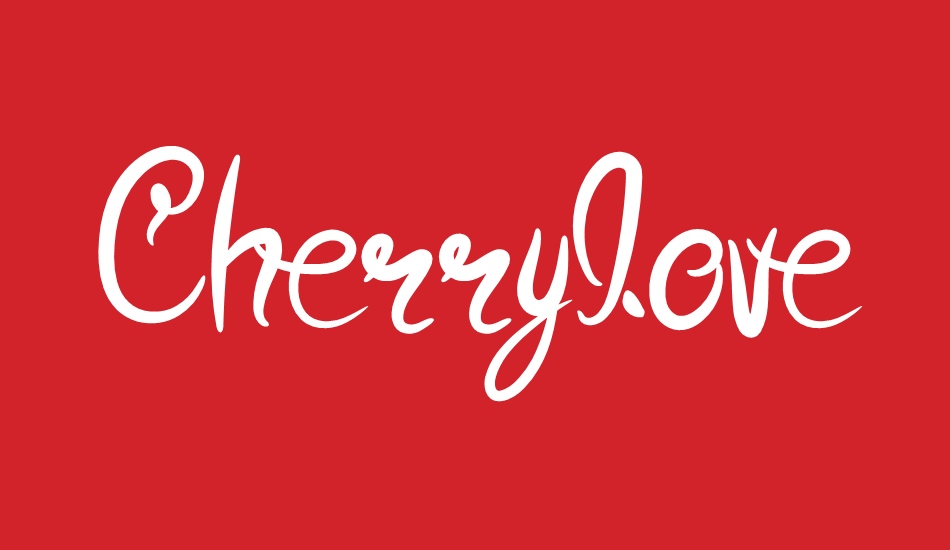 Cherrylove font big