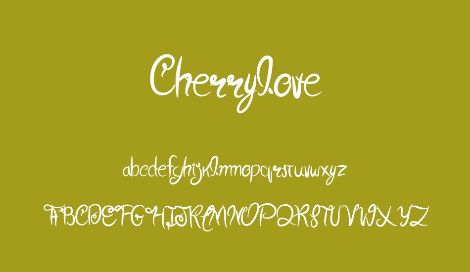 Cherrylove font