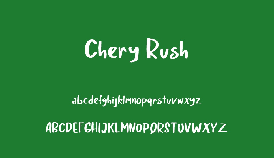 Chery Rush Demo font