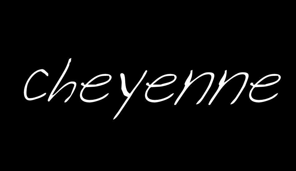 Cheyenne Hand Italic font big