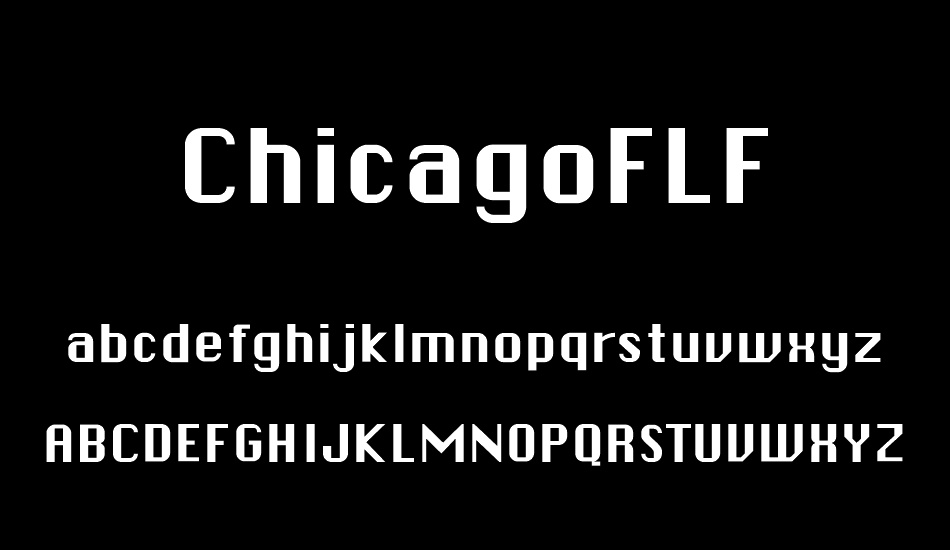 ChicagoFLF font