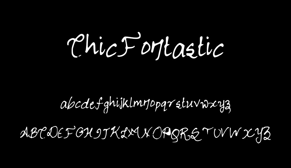 ChicFontastic font