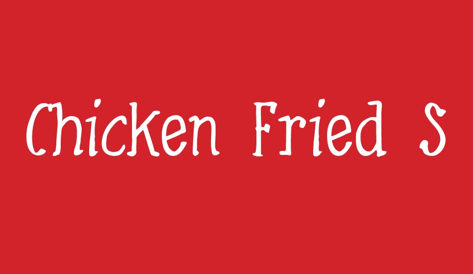 Chicken Fried Steak font big