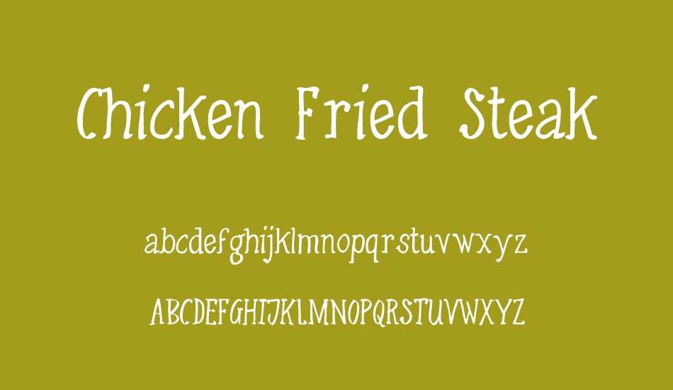 Chicken Fried Steak font