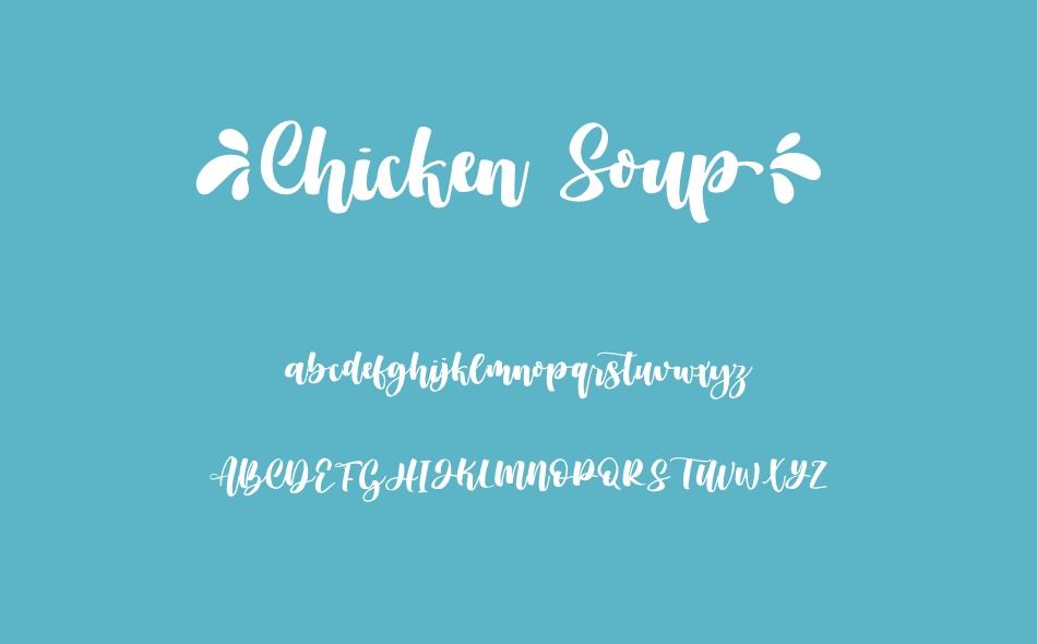 Chicken Soup font