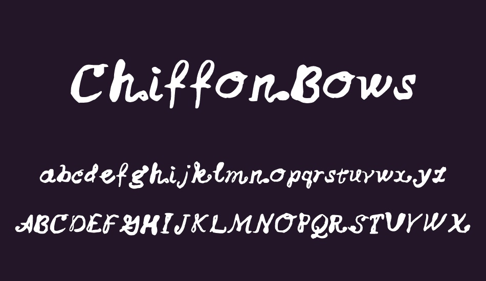 ChiffonBows font