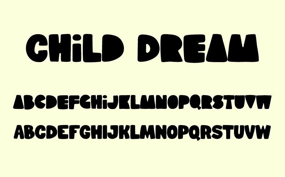 Child Dream font