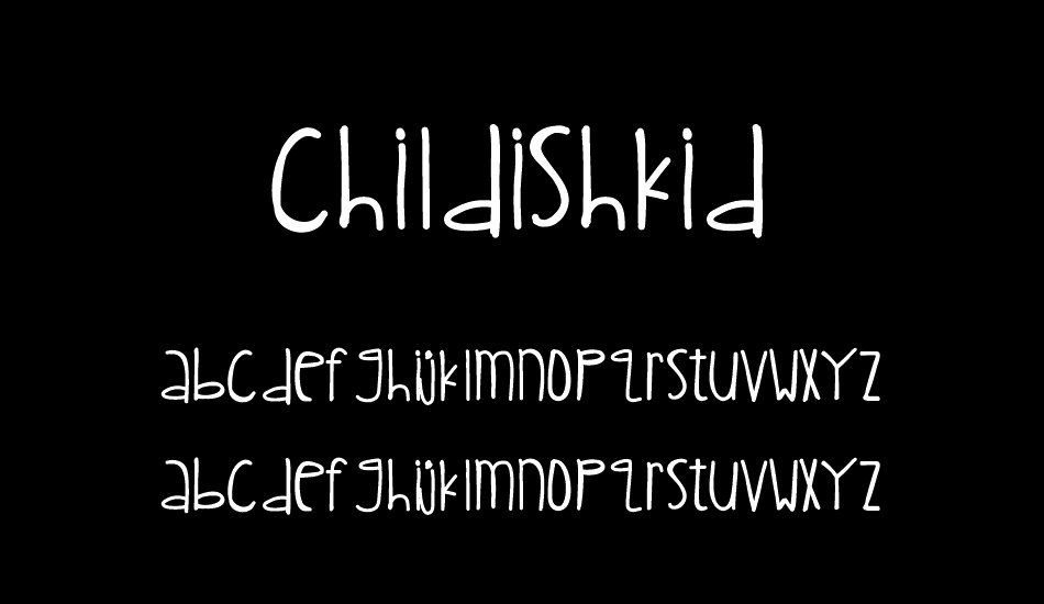 ChildishKid font