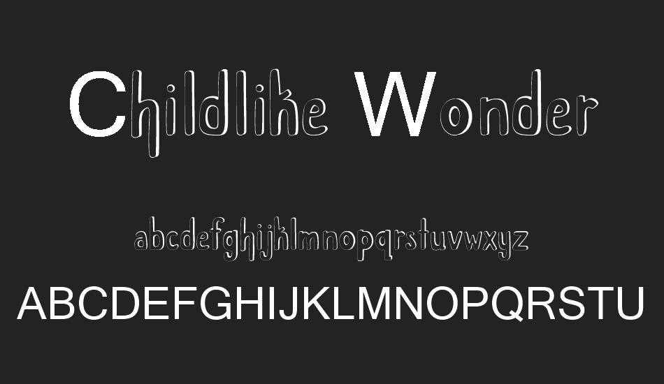 Childlike Wonder font