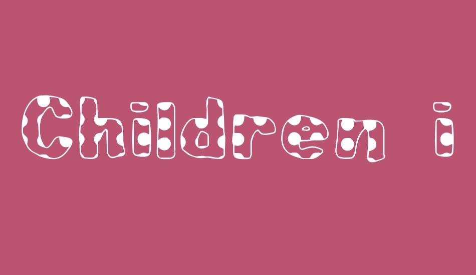 Children in Need font big