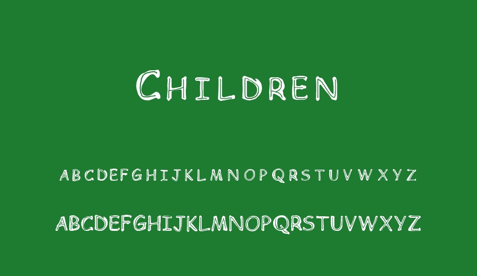 Children font