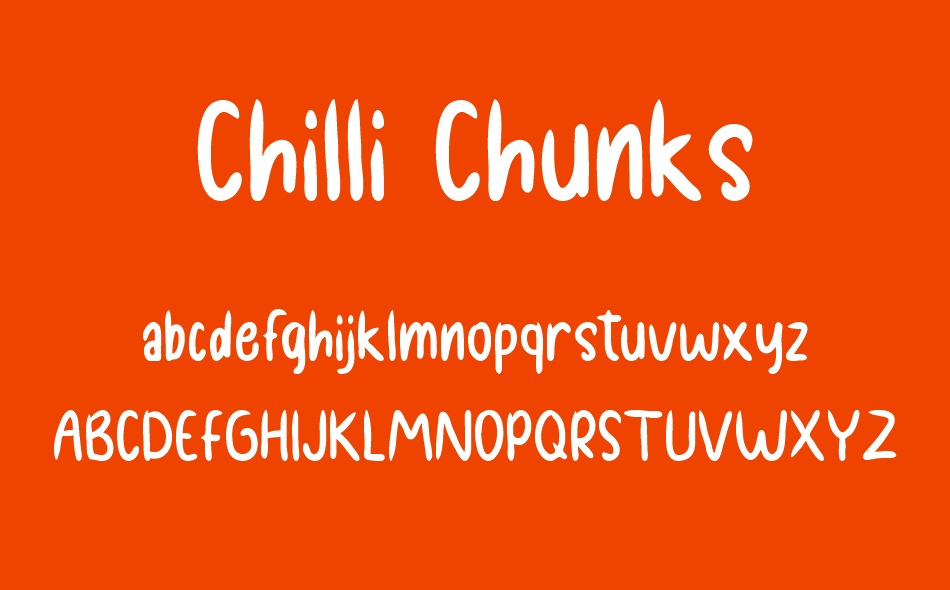 Chilli Chunks font