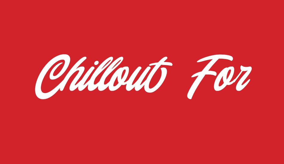 Chillout For Personal Use font big