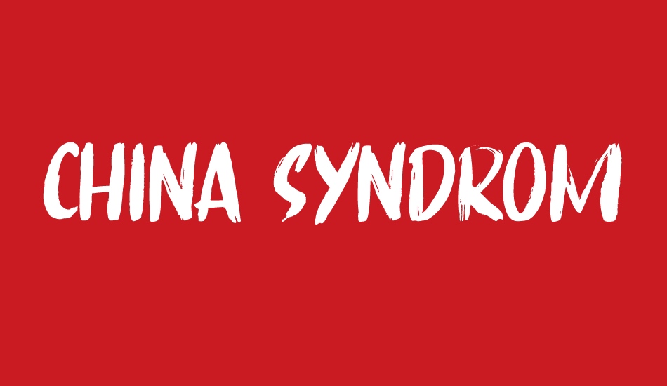 China Syndrome DEMO font big