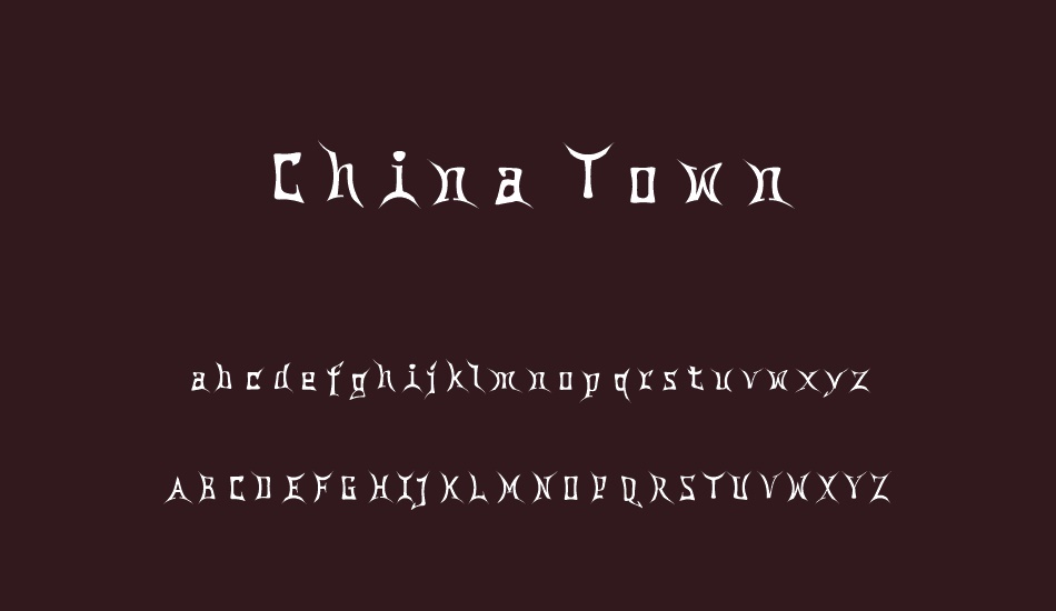 China Town font