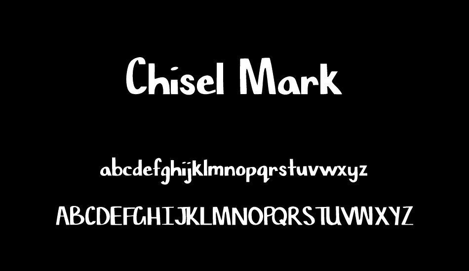 Chisel Mark font