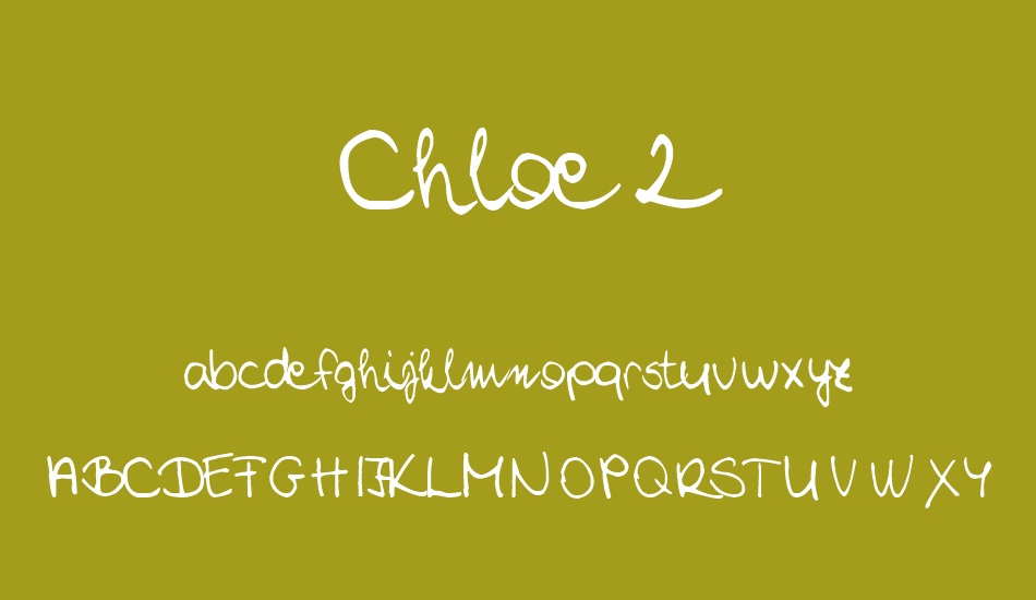 Chloe 2 font