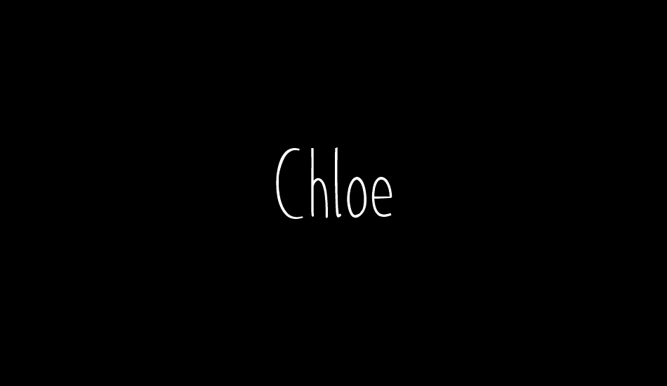 Chloe font big