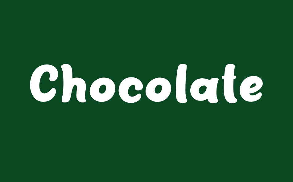 Chocolate Cookies font big