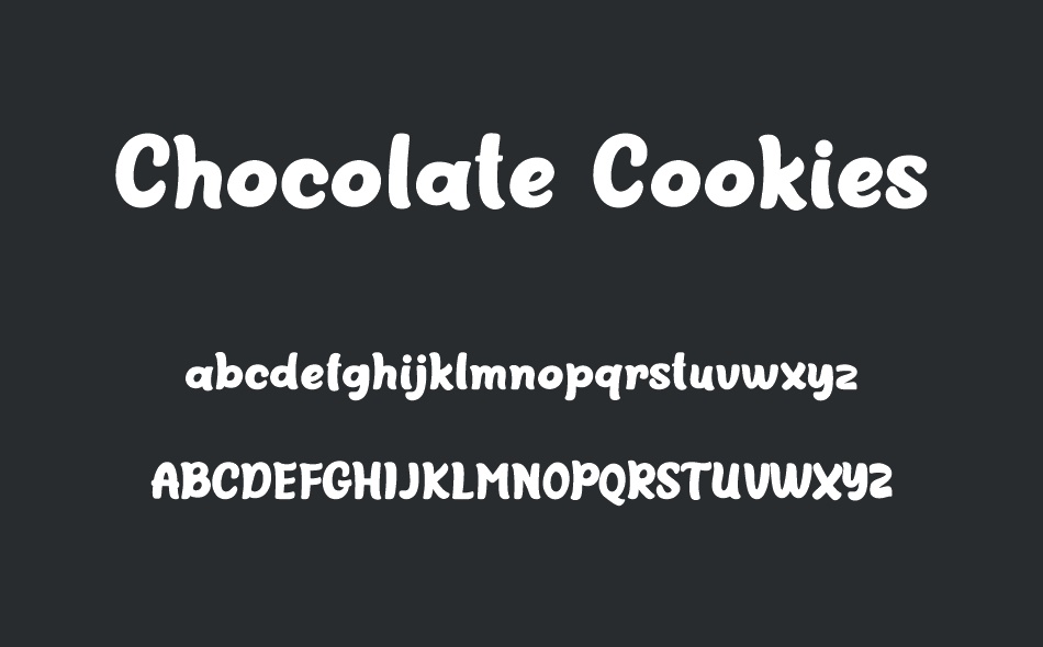 Chocolate Cookies font