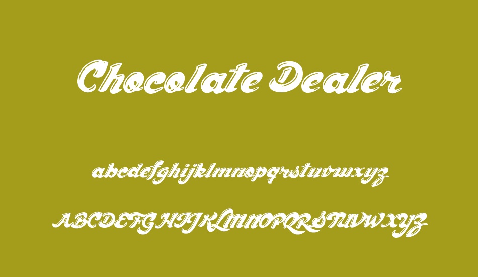 Chocolate Dealer font