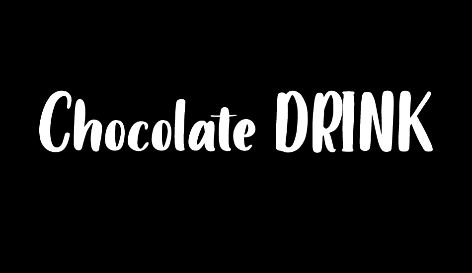 Chocolate DRINK DEMO font big