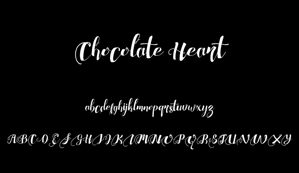 Chocolate Heart Free font