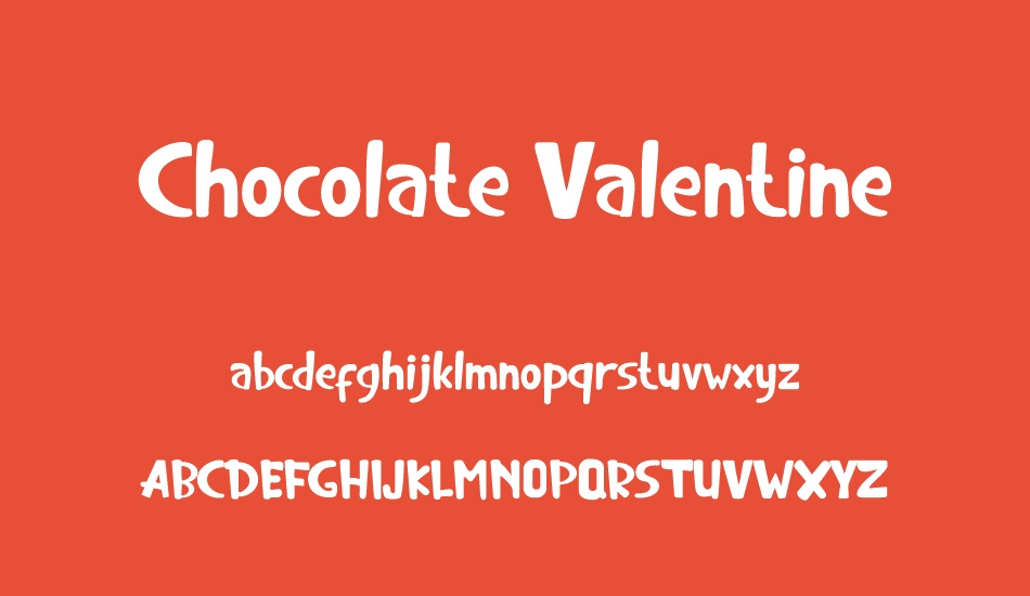 chocolate-valentine font