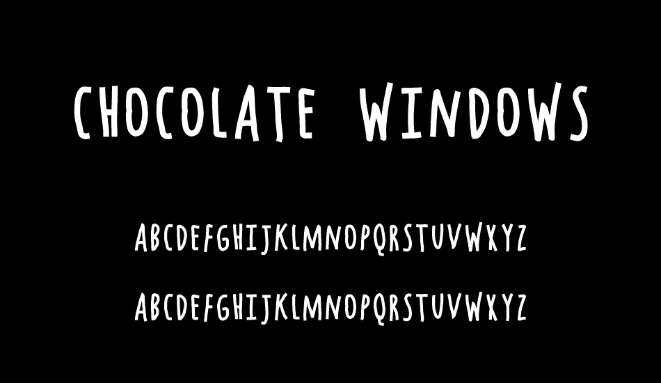 Chocolate Windows font