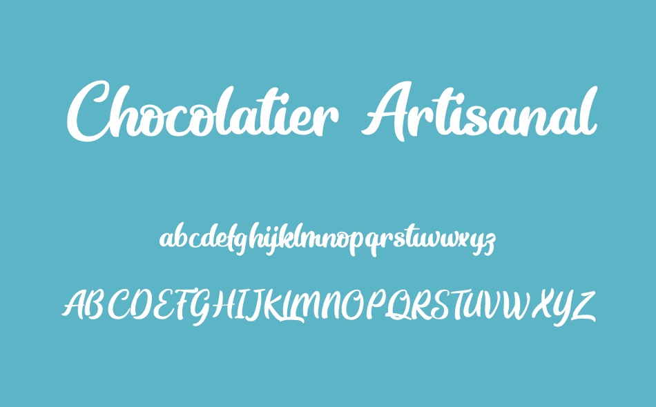 Chocolatier Artisanal font