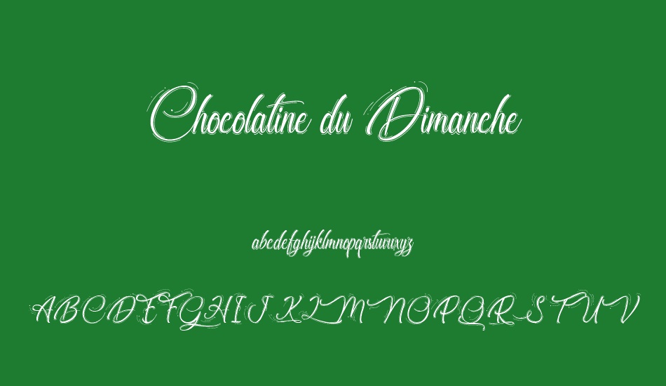 Chocolatine du Dimanche font