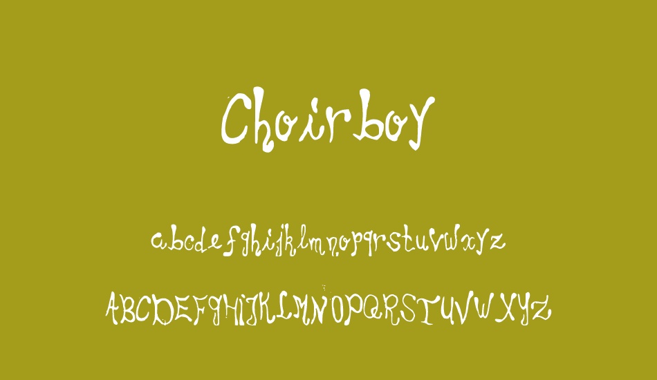 Choirboy font