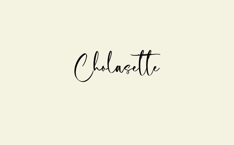 Cholasette font big