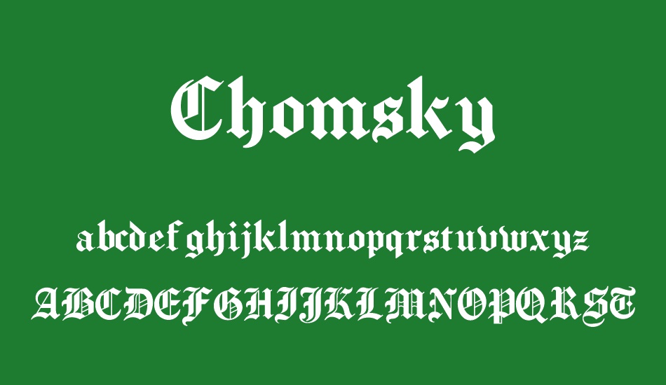 Chomsky font