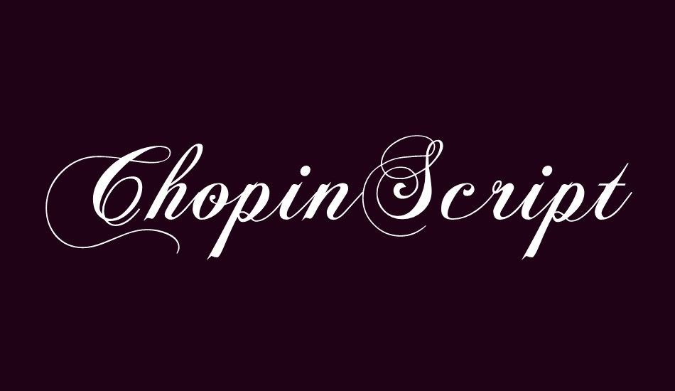 ChopinScript font big