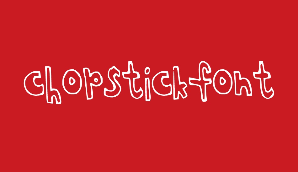 chopstickfont font big