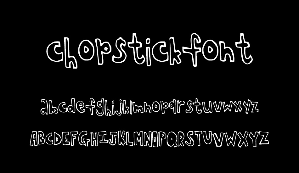 chopstickfont font